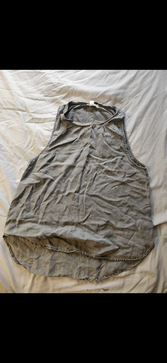 Bella Dahl Grey Sleeveless Top XS