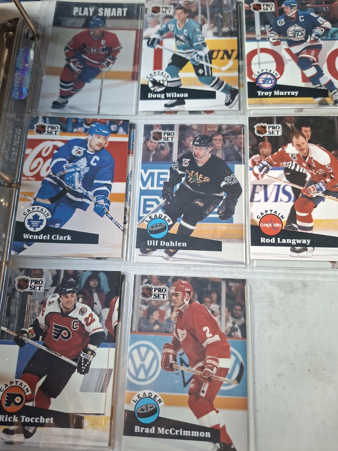 Pro Set Hockey Card Collection Binder with approx 500 cards - photo 5