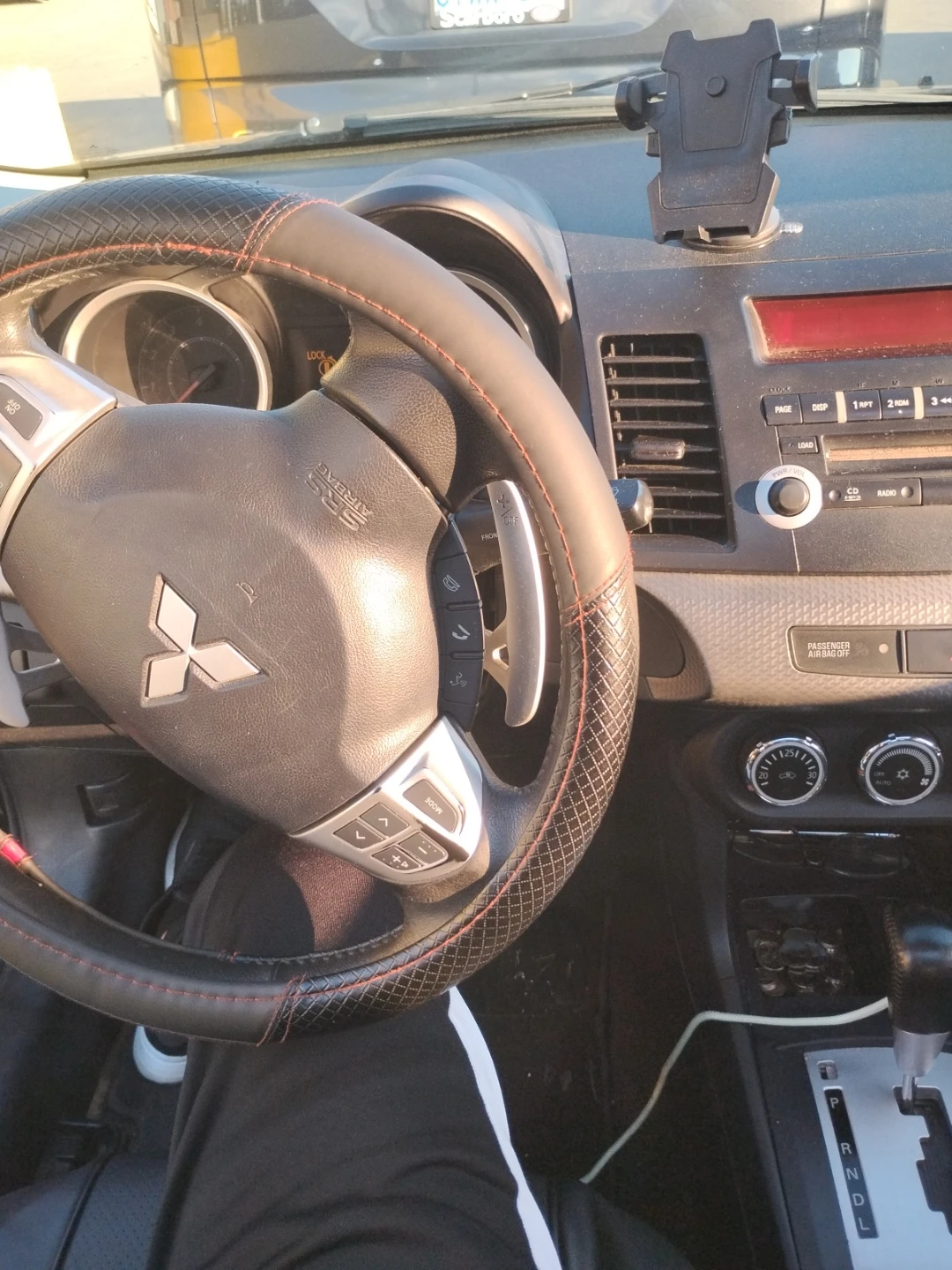 Black Mitsubishi Lancer 2014 with spoiler - photo 2
