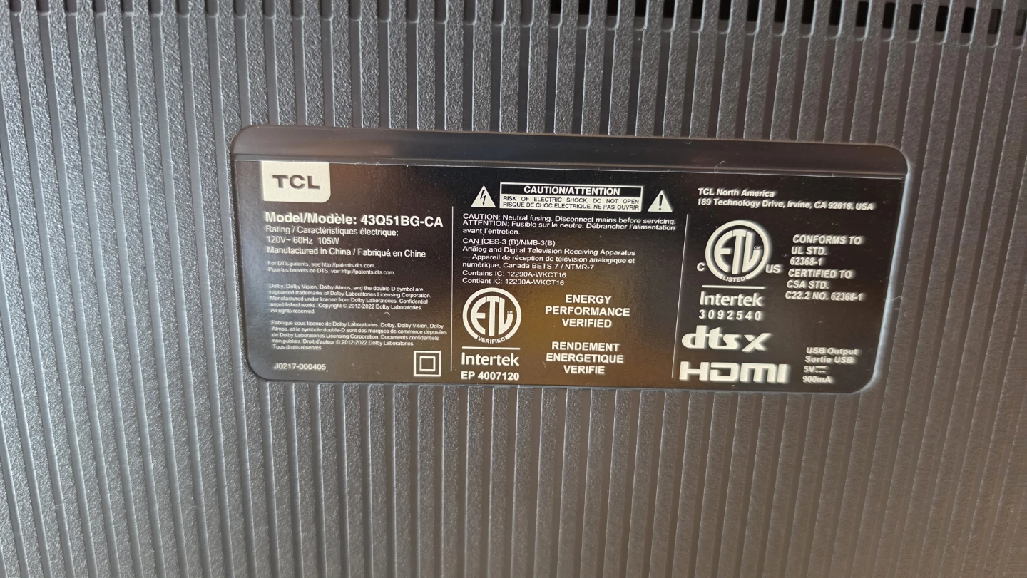 TCL 43" QLED 43051BG-CA Google TV - photo 4