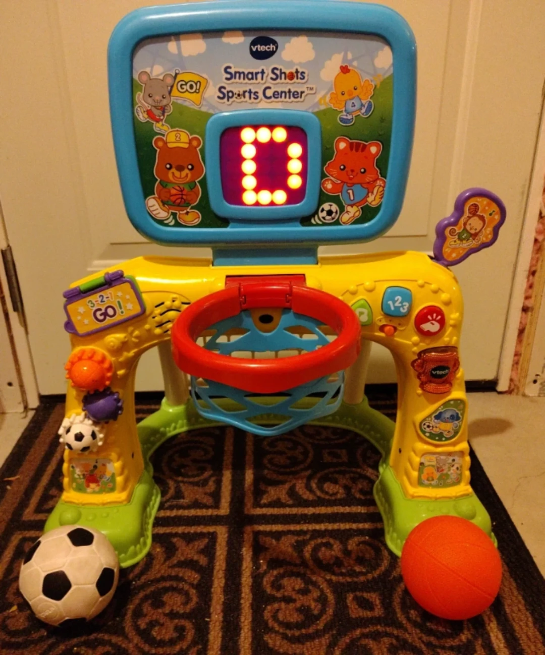 VTech Smart Shots Sports Center Basketball Hoop and Soccer Goal - photo 3