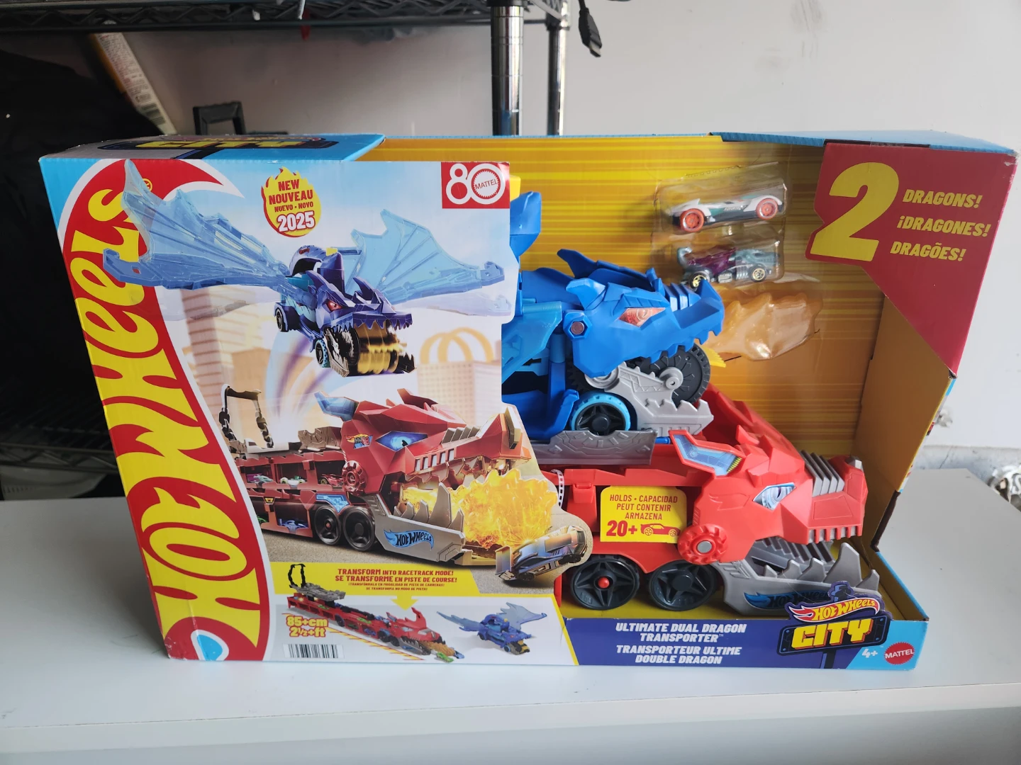 Hot Wheels Ultimate Dual Dragon Transporter Toy Set