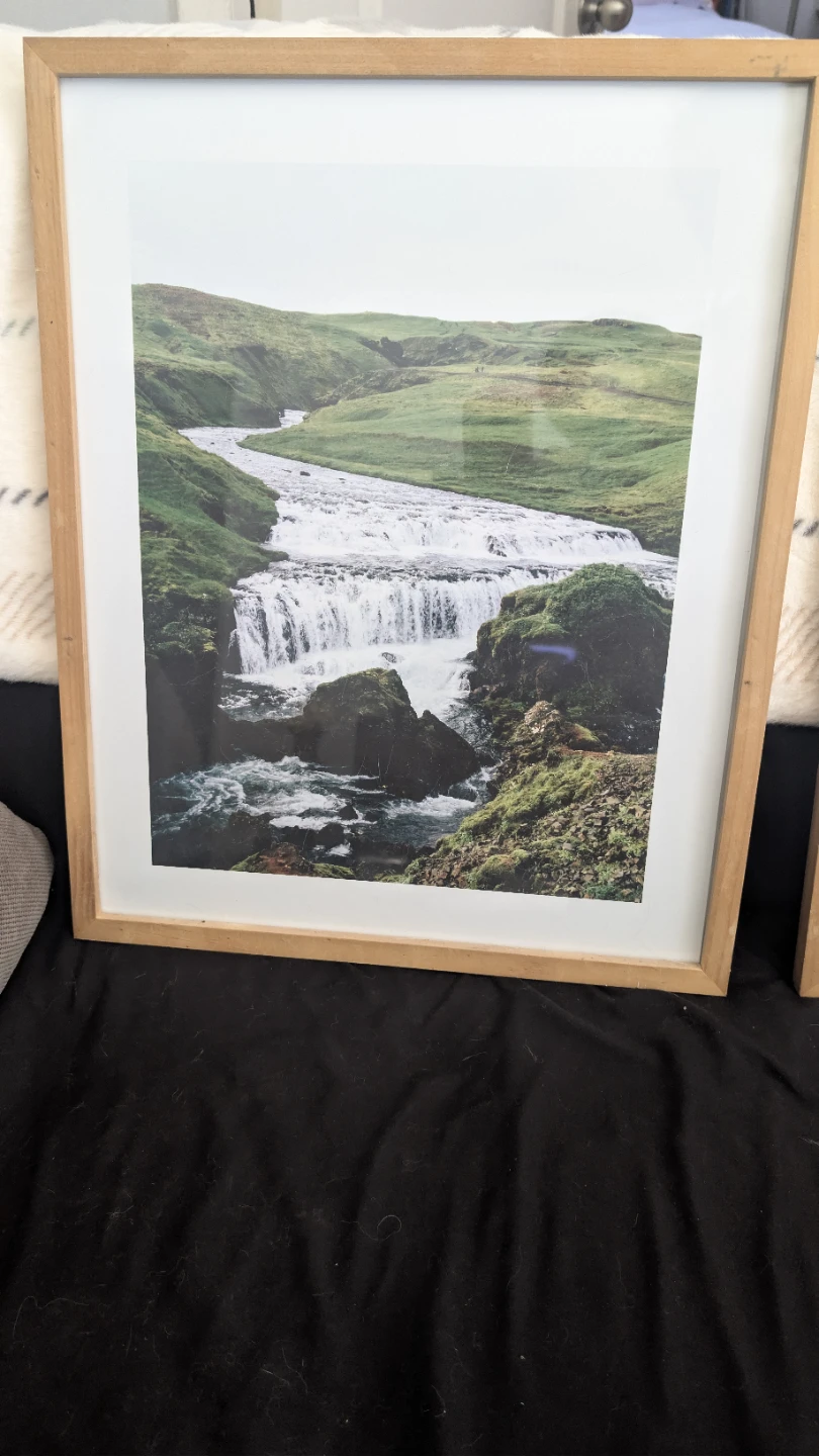 Framed Nature Prints (2) - Waterfall & Forest