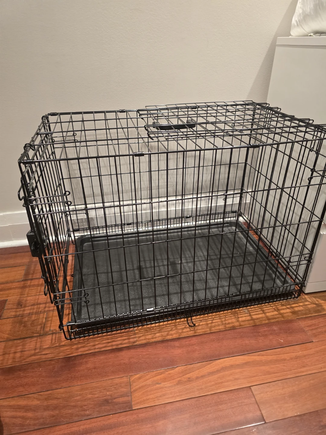 Amazon Basics Foldable Dog Metal Crate, Single Door