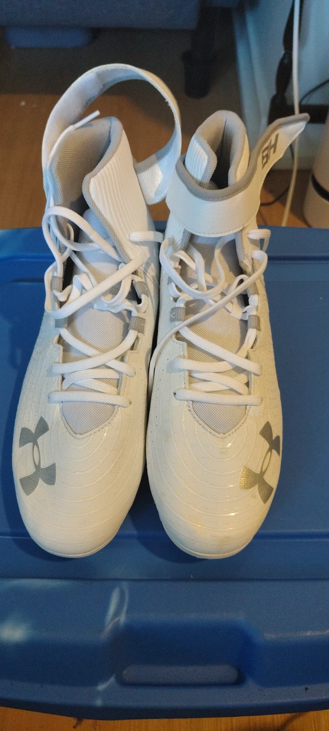 Under Armour White Football Cleats