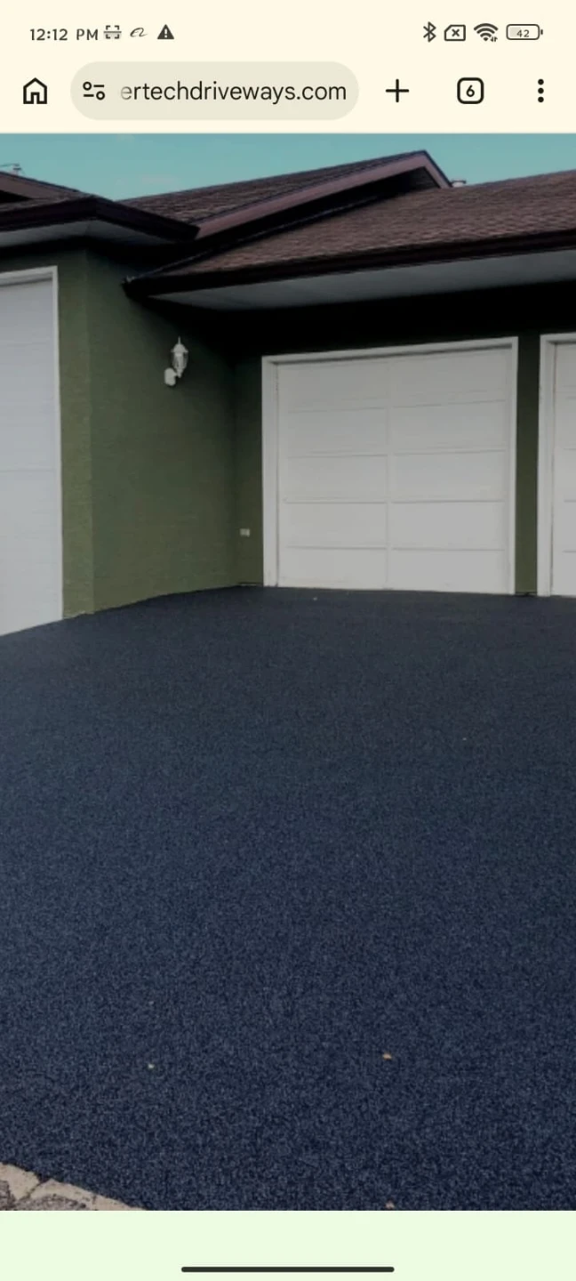 Rubber paving Resurfacing