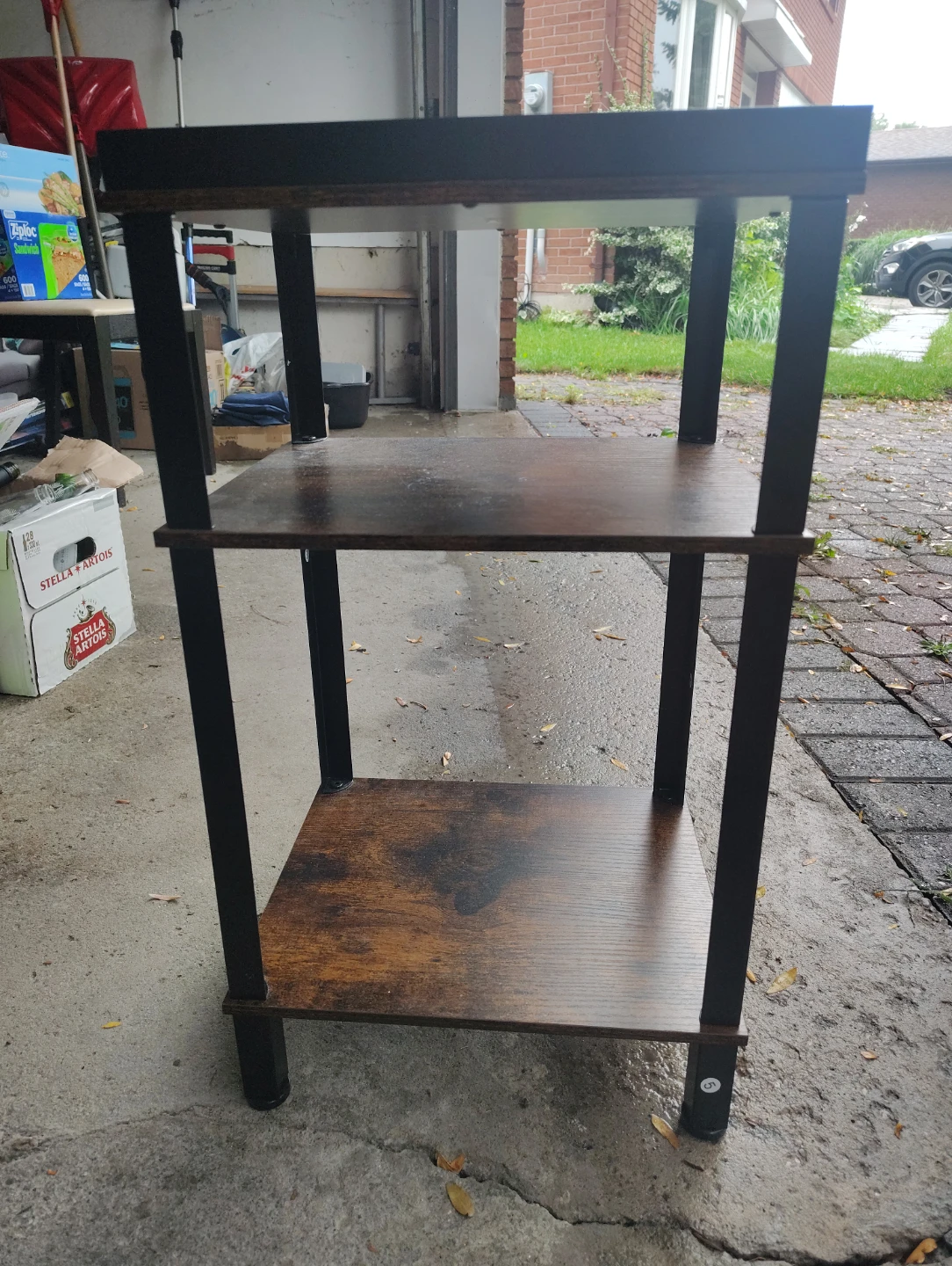 3-Tier Industrial Style Shelf Unit