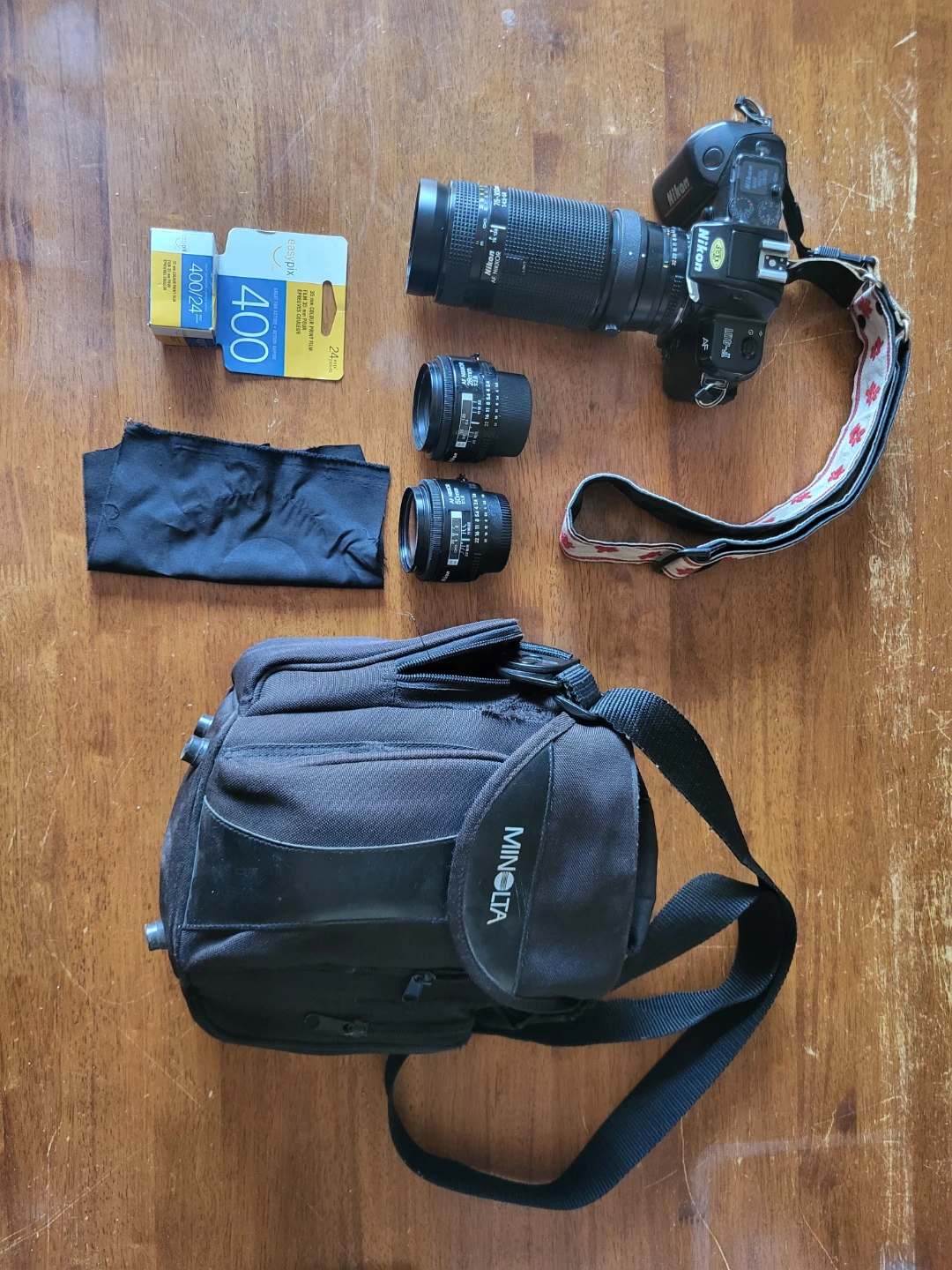 Nikon F-401 SLR with Accessories