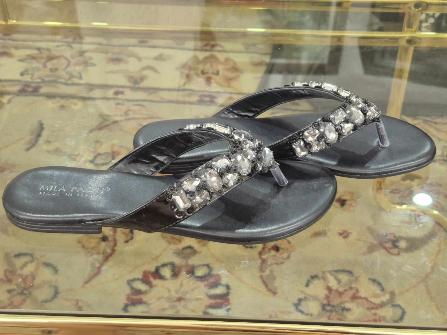 Mila Paoli Embellished Flip Flops - photo 5