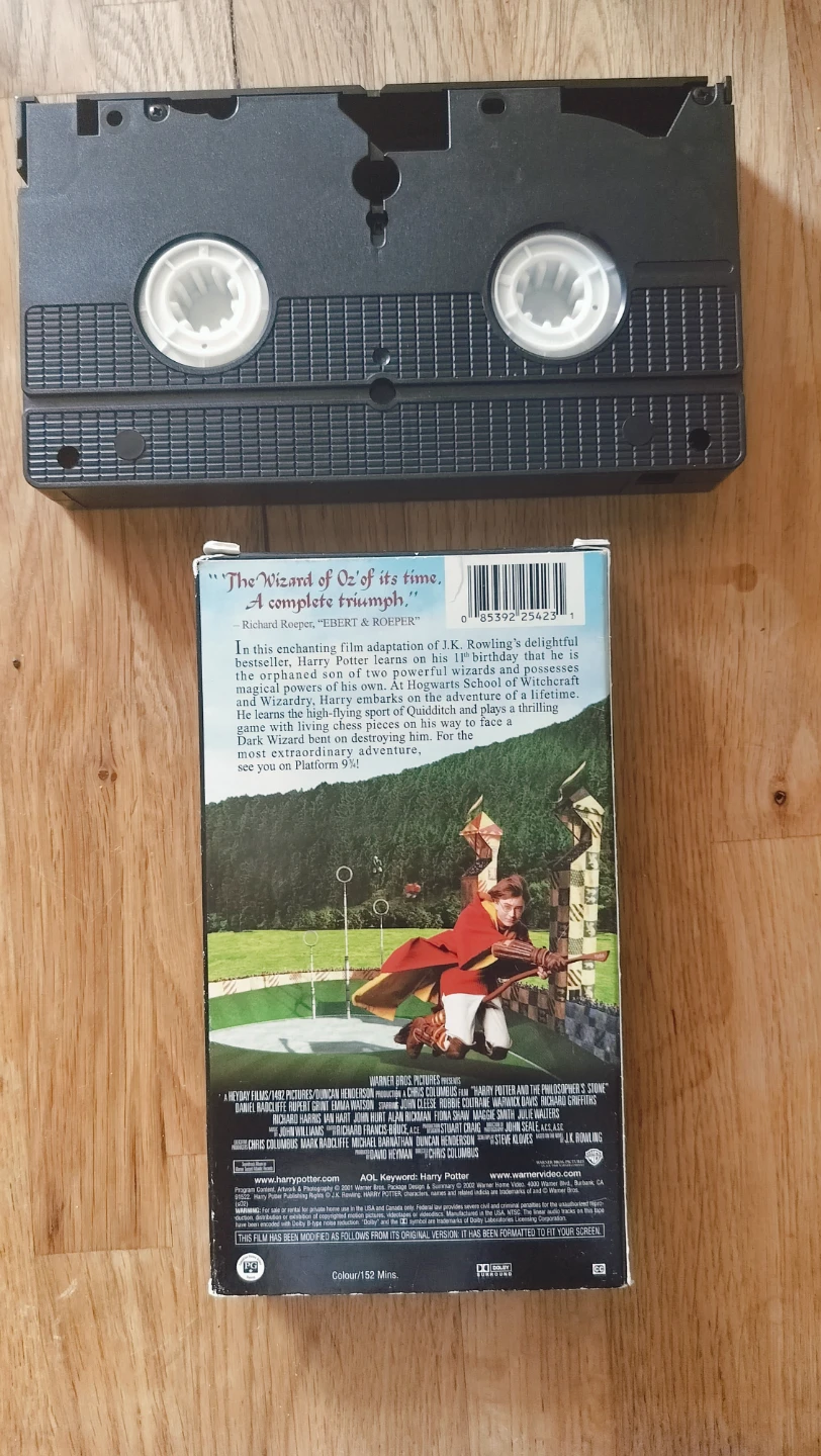 Harry Potter Philosopher's Stone and Chamber of Secrets VHS - photo 2