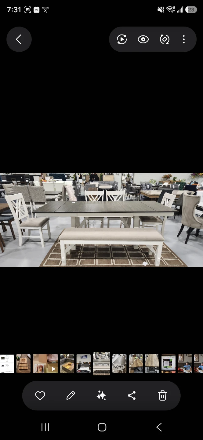 White Dining Set with Table, 4 Chairs, and Bench - photo 3