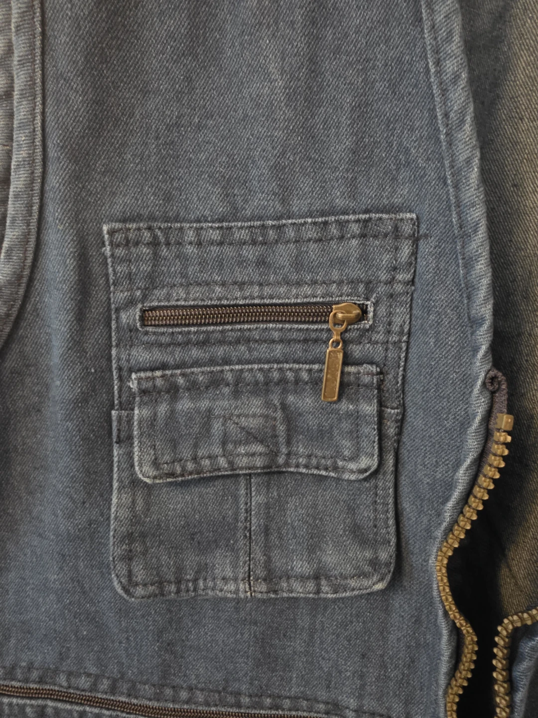 OU YA WOLF Denim Vest - XL - photo 3