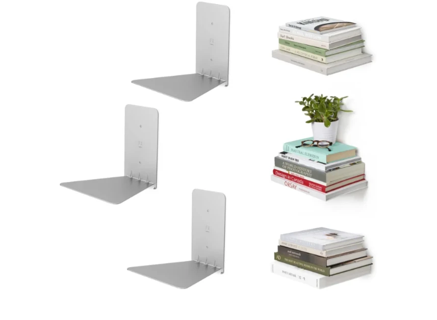 Umbra Concealed Floating Book Shelf Set