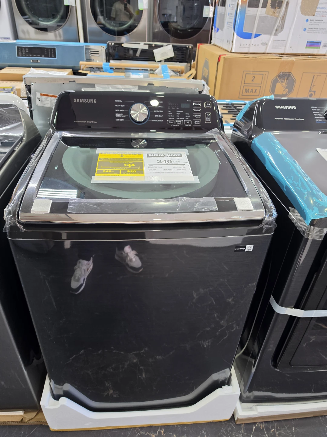 Samsung top load washer and dryer set - photo 2