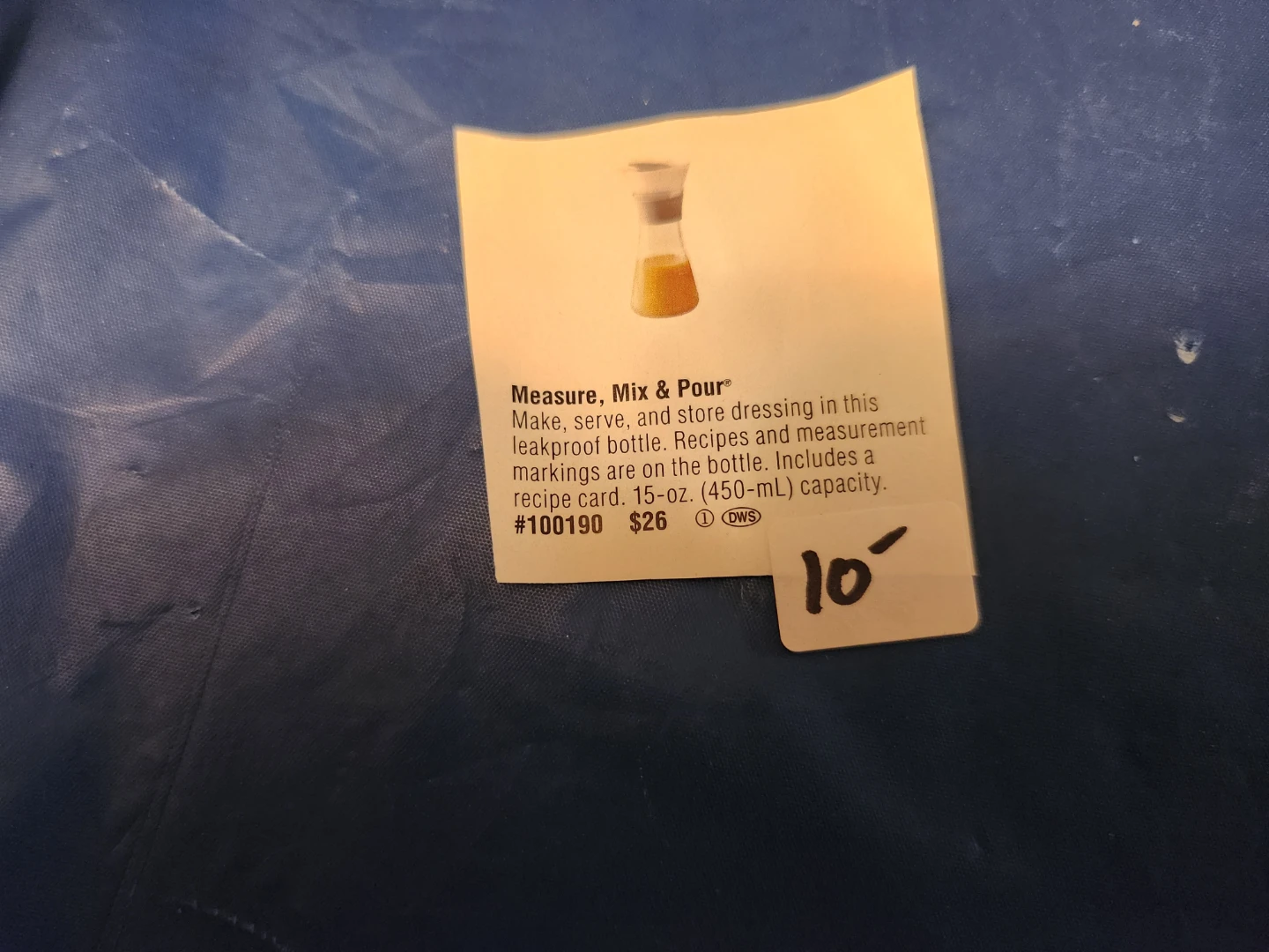Pampered chef Measure, Mix & Pour Dressing Bottle - photo 2
