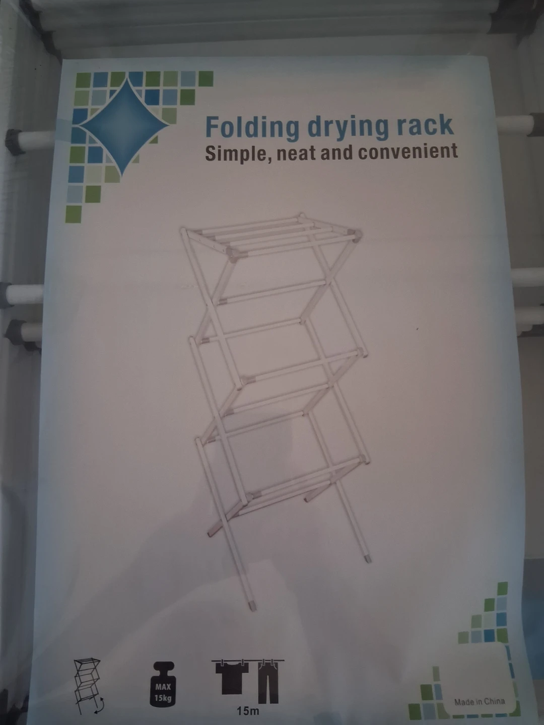 Folding drying rack