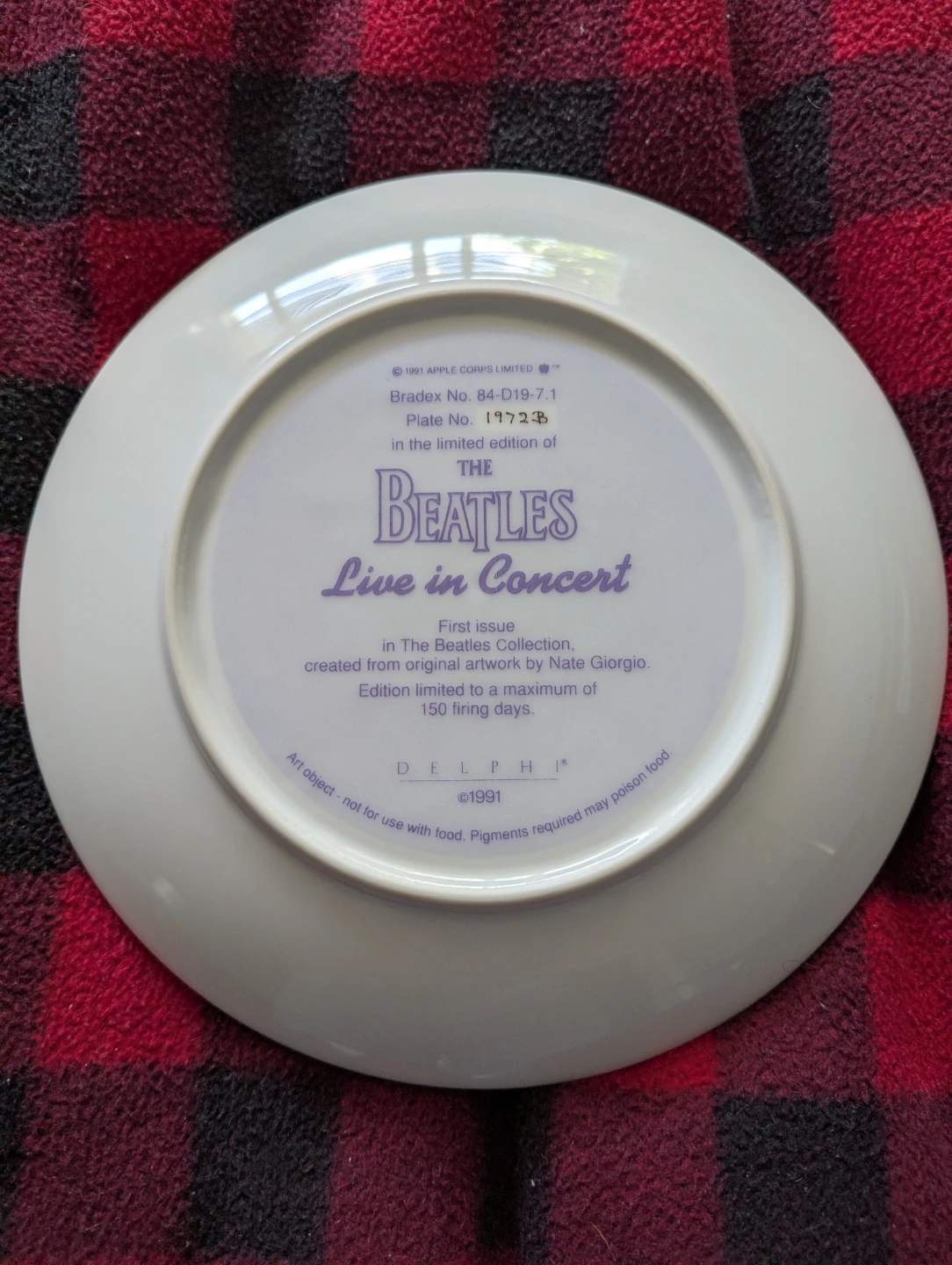 Plate of Beatles 1961 - photo 3