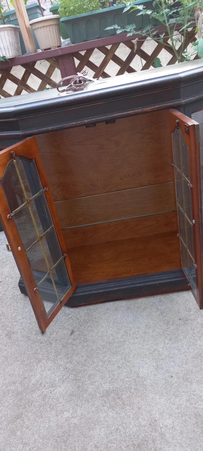 Corner Cabinet with Glass Doors - photo 2