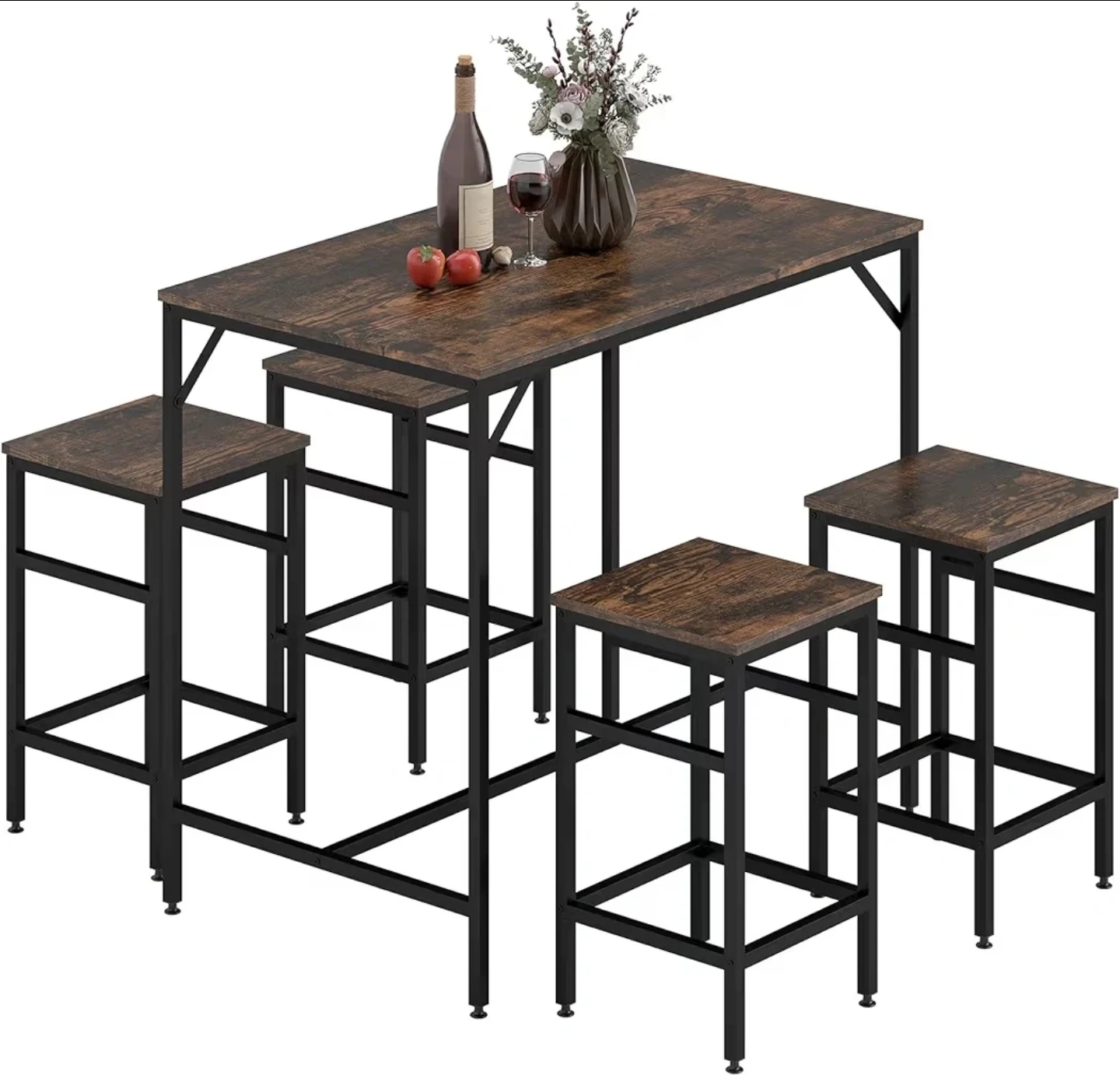 Bar Height Table and Stool Set