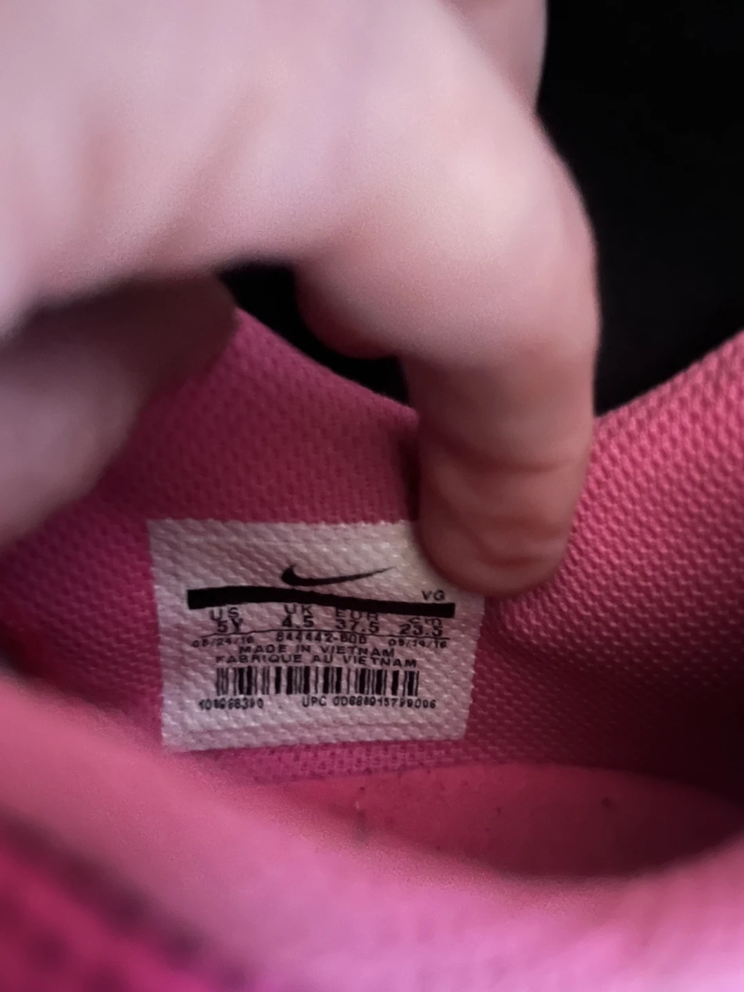 Nike Kids Soccer Cleats Pink Black - photo 2