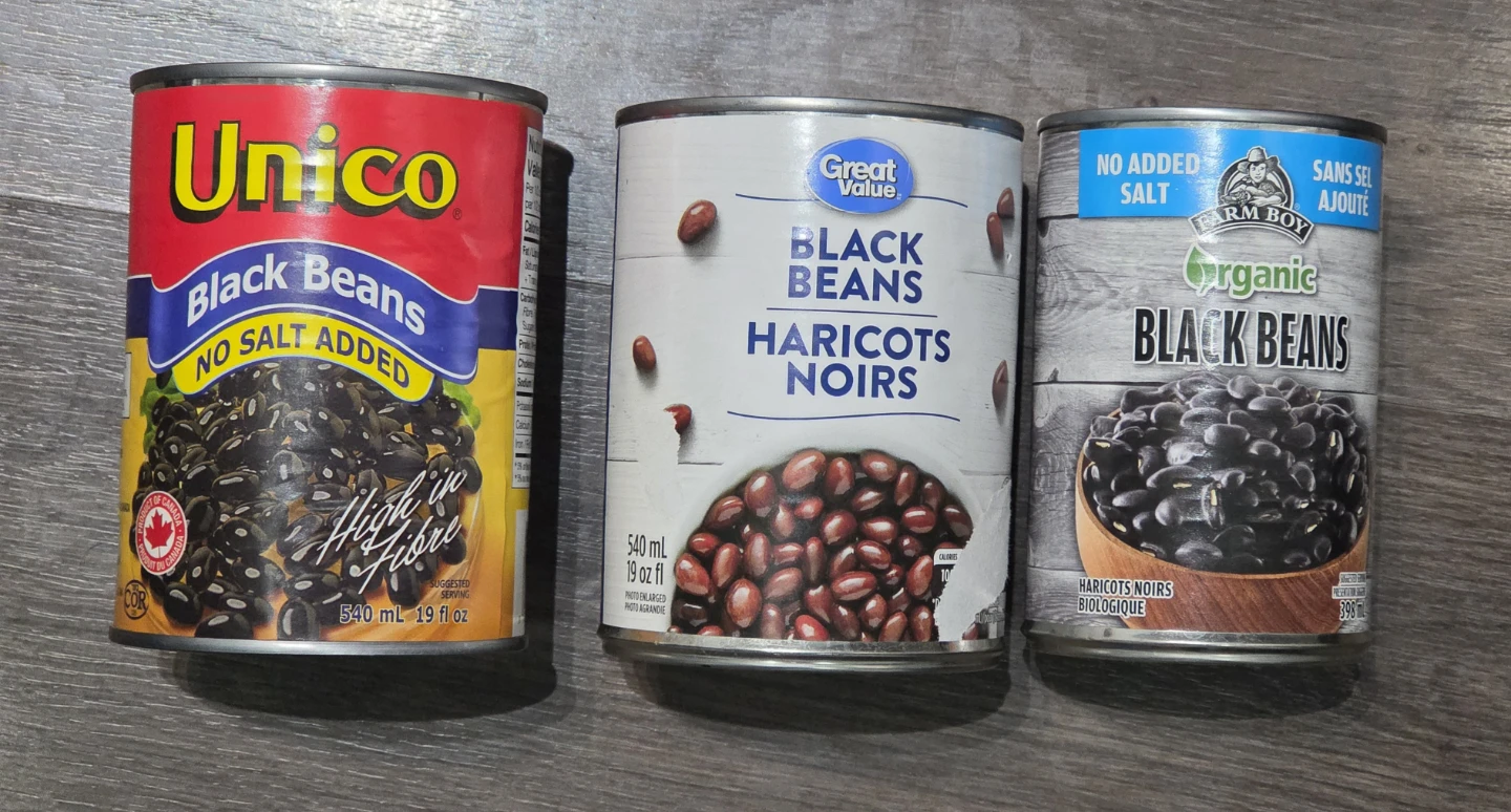 Free canned black beans – 3 cans