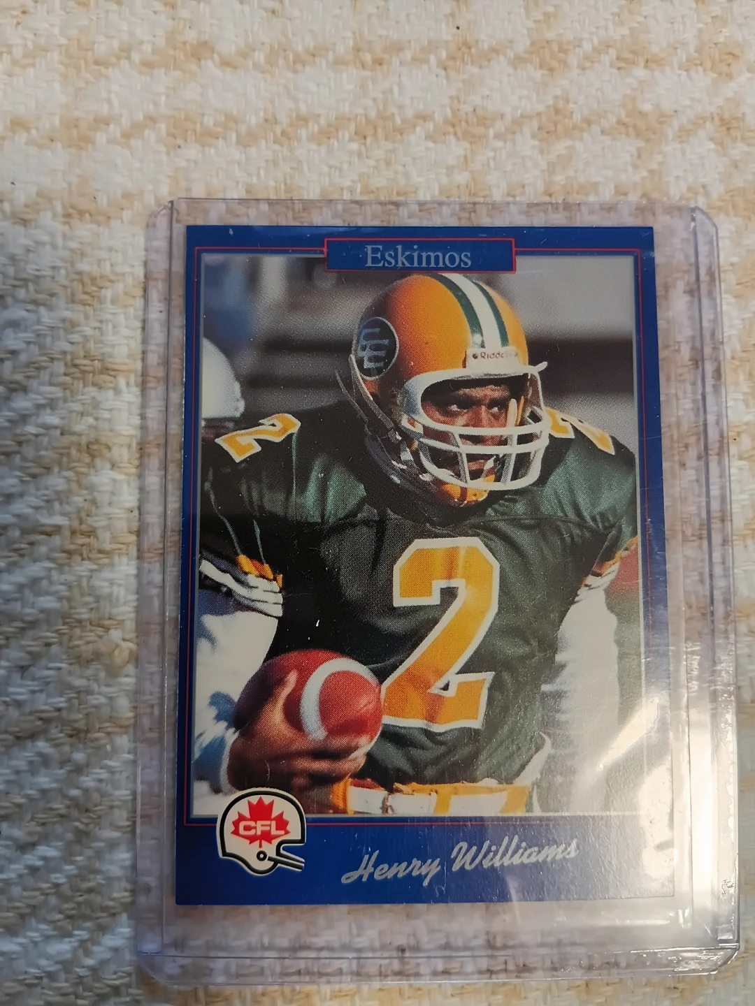 Henry Williams Eskimos CFL Football Card