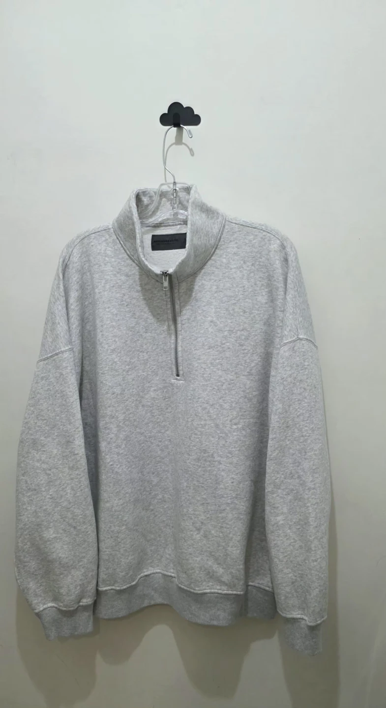 Abercrombie & Fitch Soft A&F Essentials 1/4 Zip Sweatshirt XL
