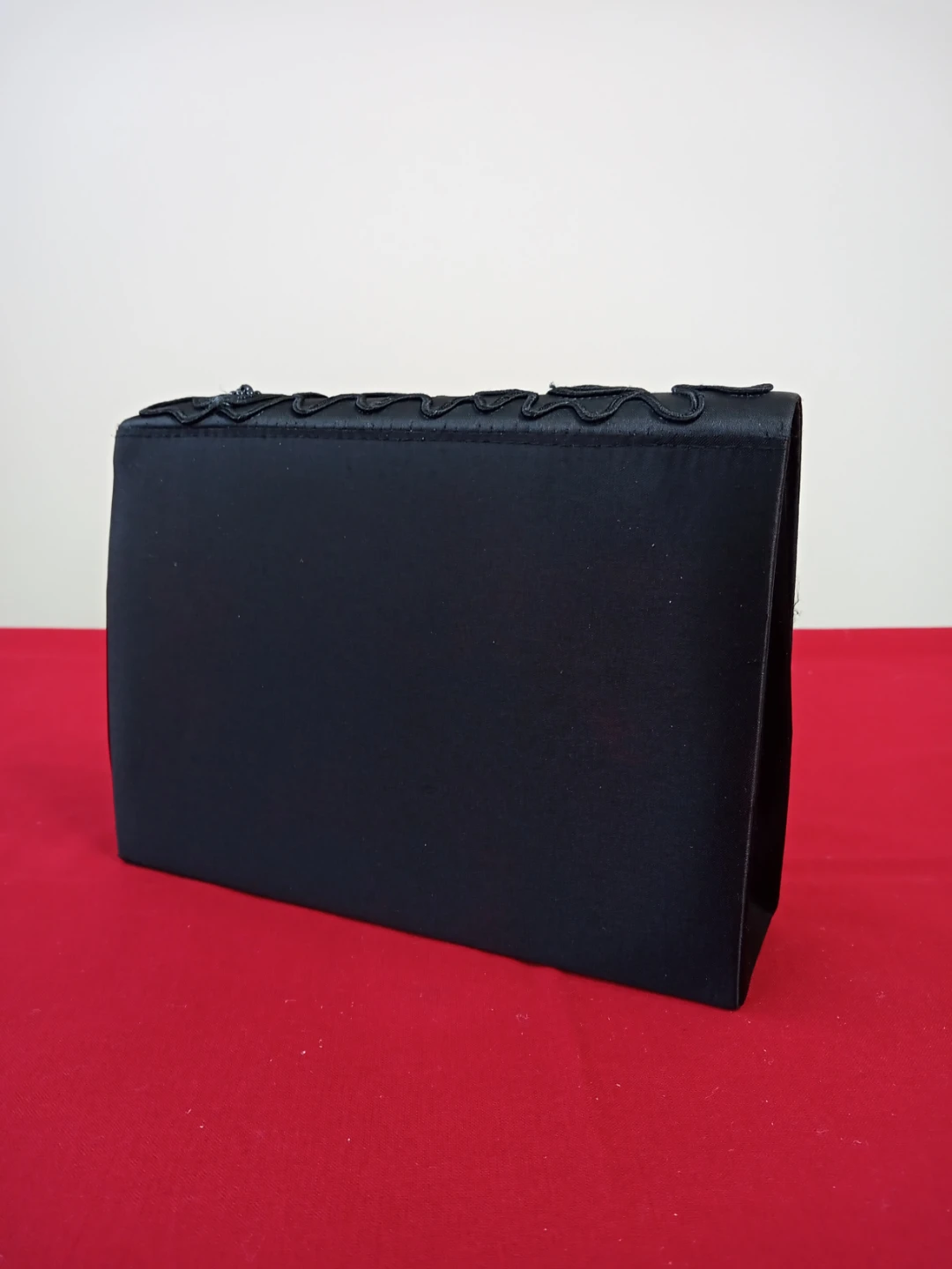 Black Beaded Evening Clutch Purse - photo 2
