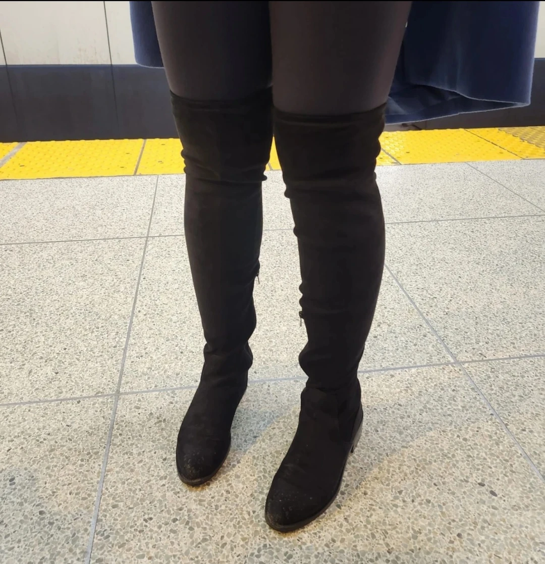 Aldo Black Suede  Boots