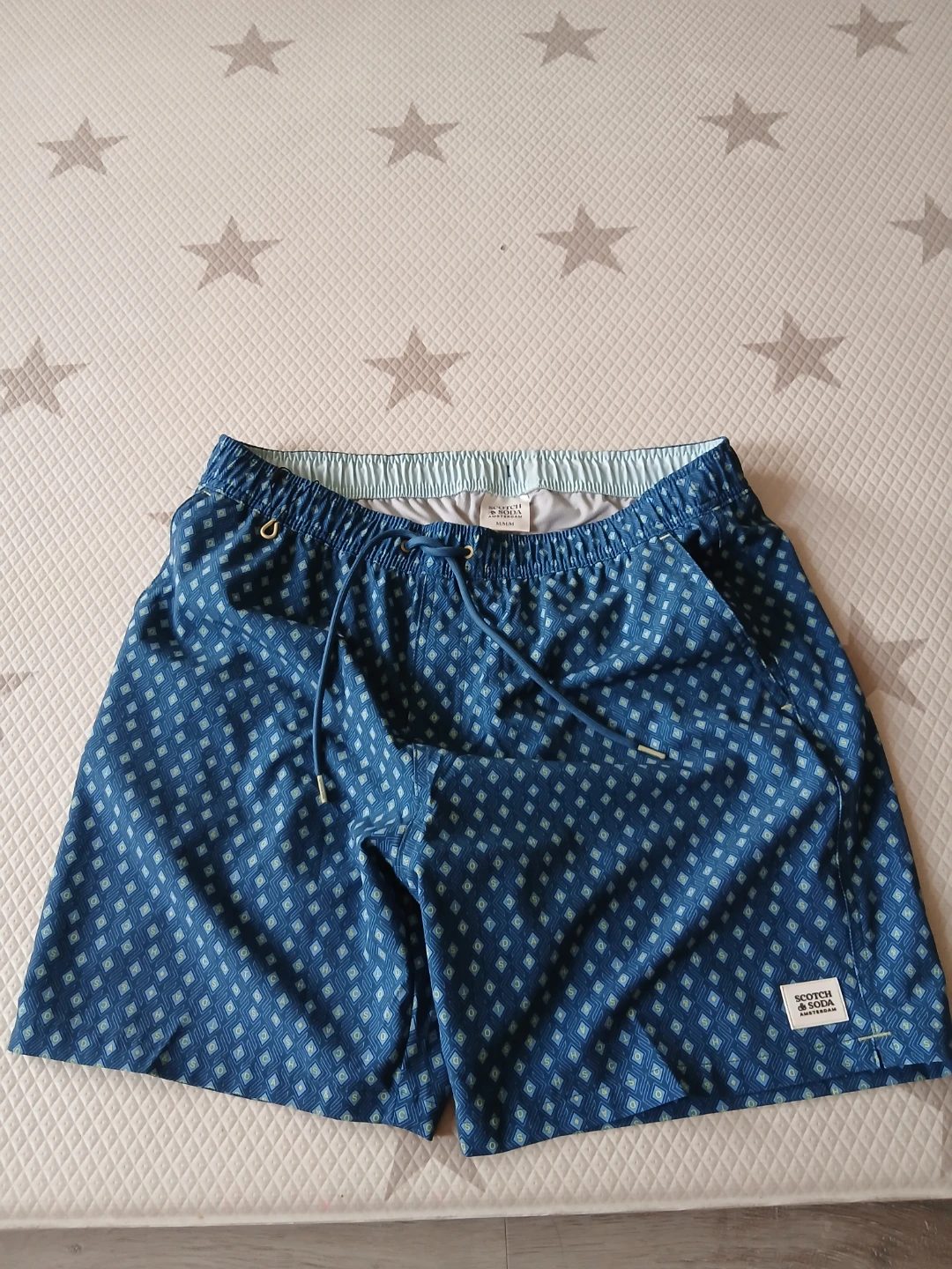 Scotch & Soda Swim Shorts - Blue Diamond Print