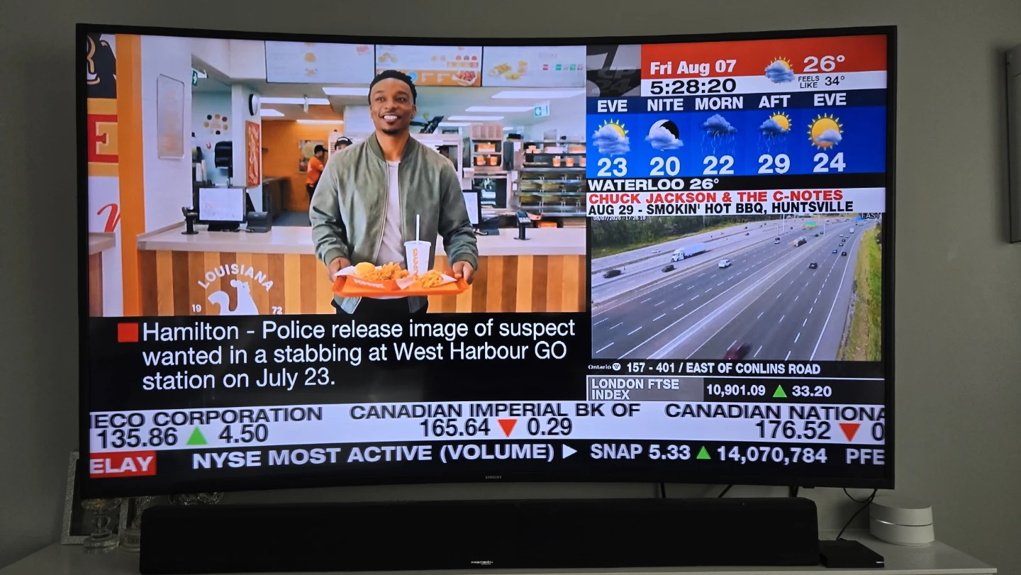 Samsung 65" 4K UHD Smart TV UN65KU6500F