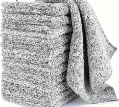 Grey Microfiber Cleaning Cloths Set of 100