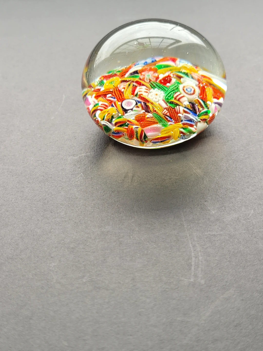 Murano Glass Paperweight with Millefiori Canes - photo 2