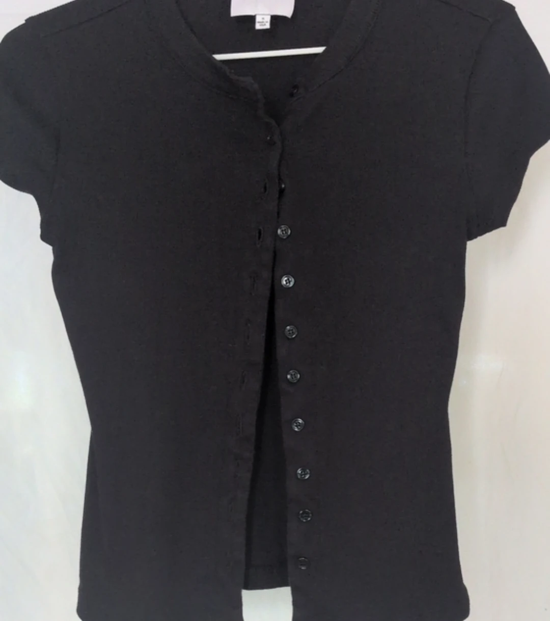 Reformation Raelynn black ribbed top - photo 2
