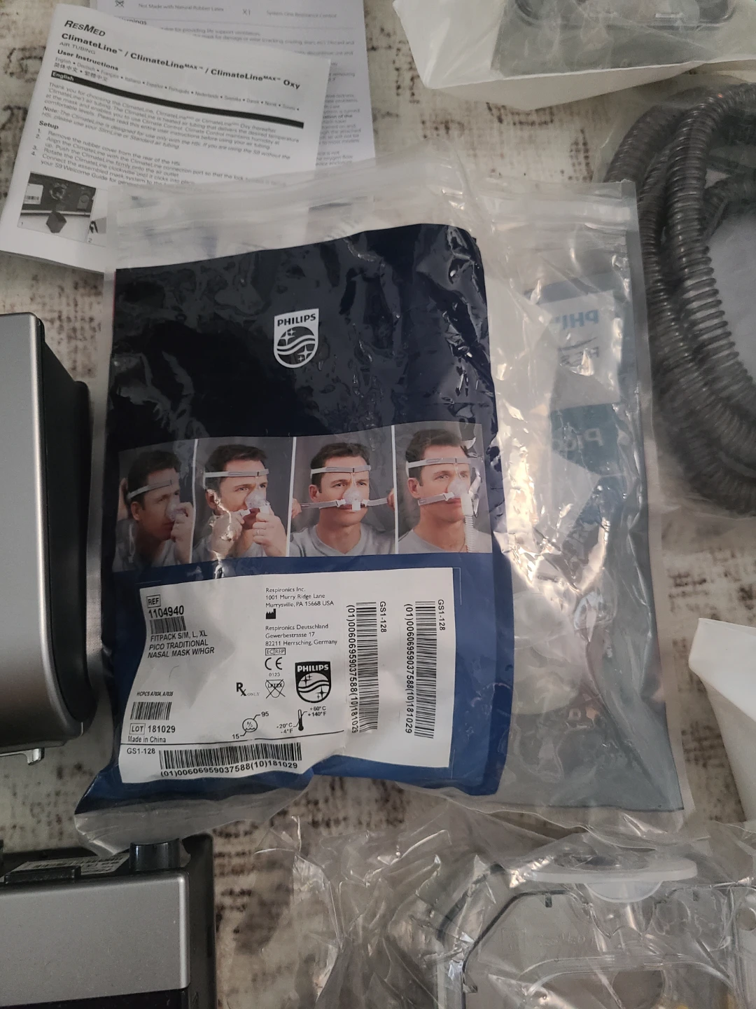 ResMed CPAP Machine with Philips Respironics Mask & Accessories - photo 2