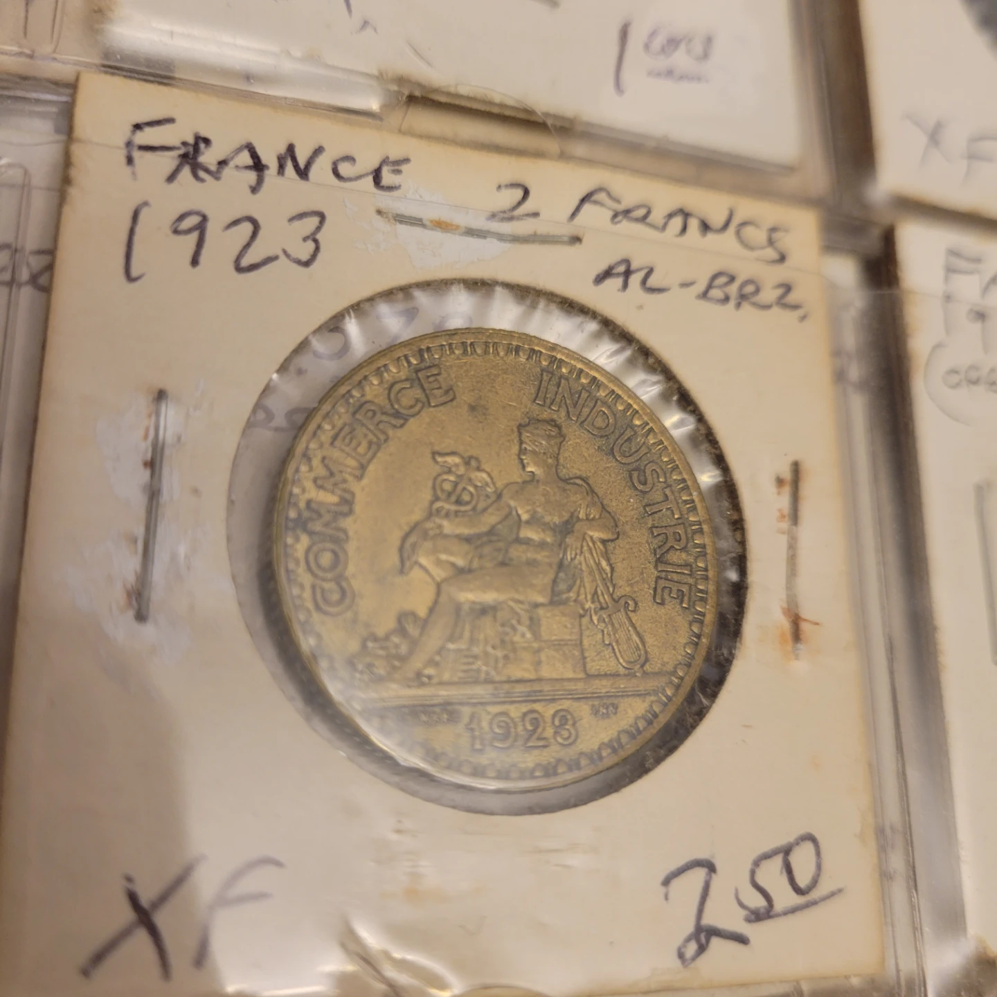 France 2 Francs Coin 1923