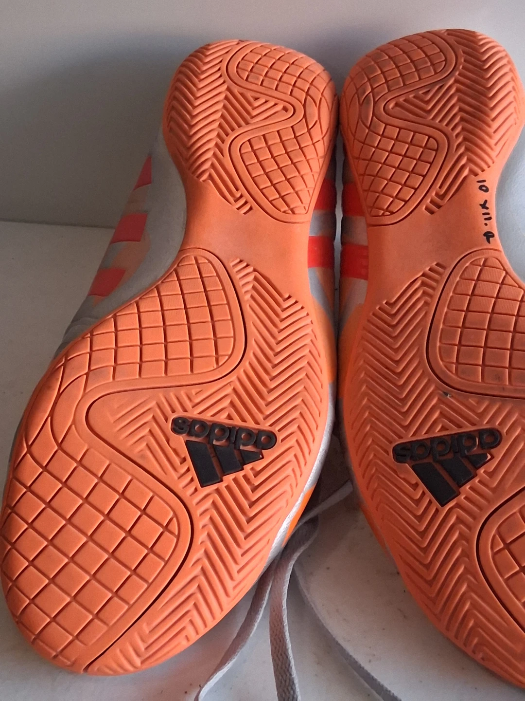 Adidas Soccer Cleats - Silver/Orange size 10 woman's indoo - photo 4