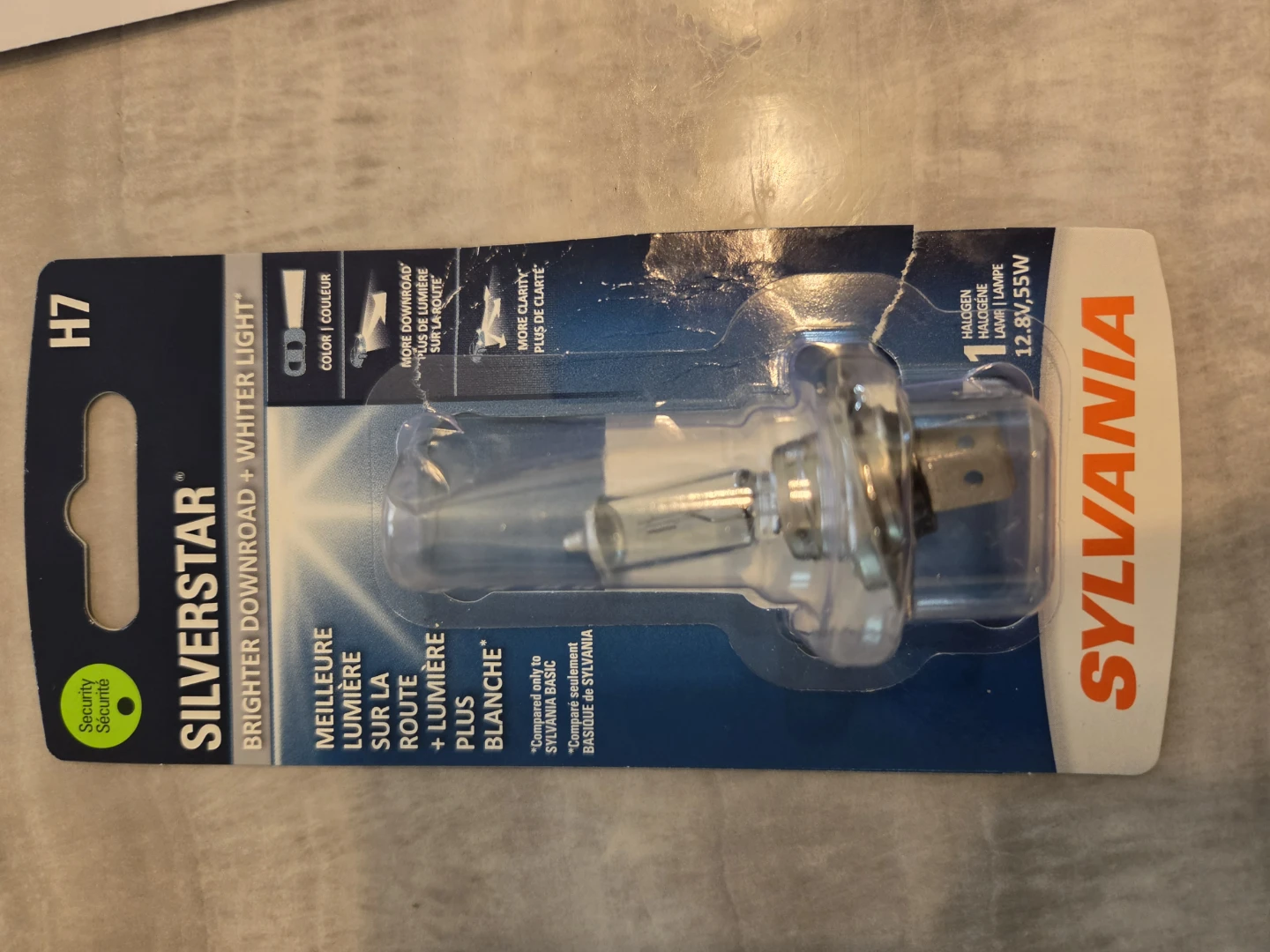 Sylvania SilverStar H7 Halogen Headlight Bulb