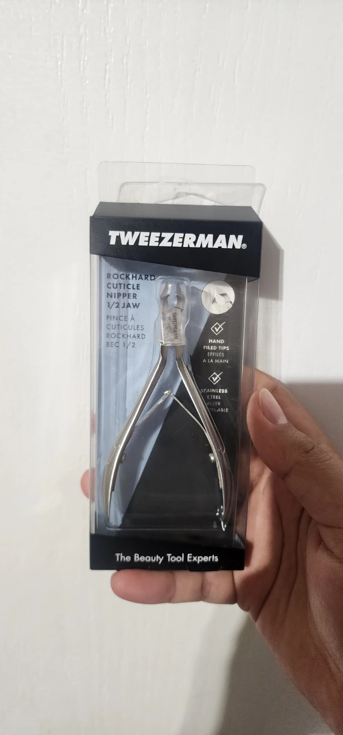Tweezerman Stainless Cuticle Nipper, 1/2 Jaw - photo 2