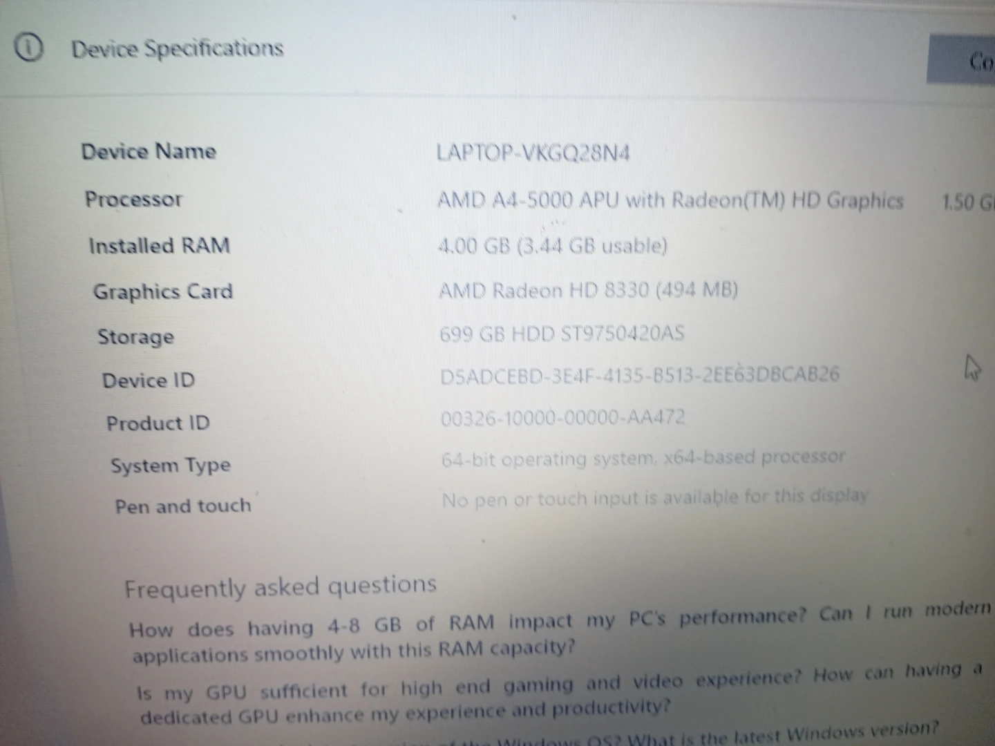 Gatway laptop - photo 2