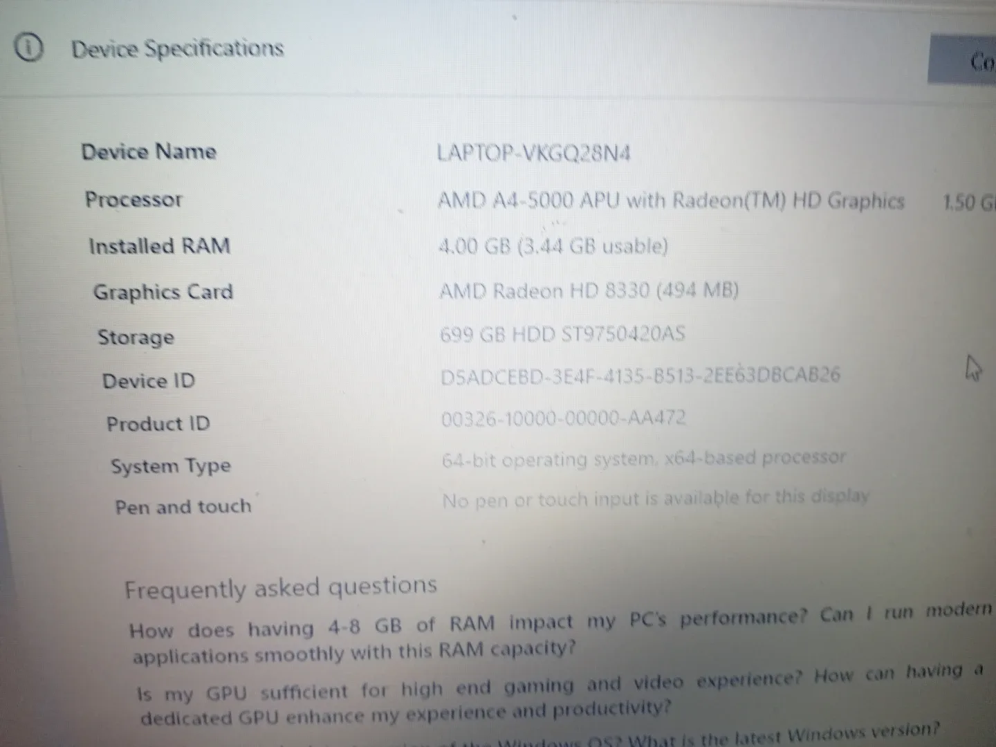 Gatway laptop - photo 2