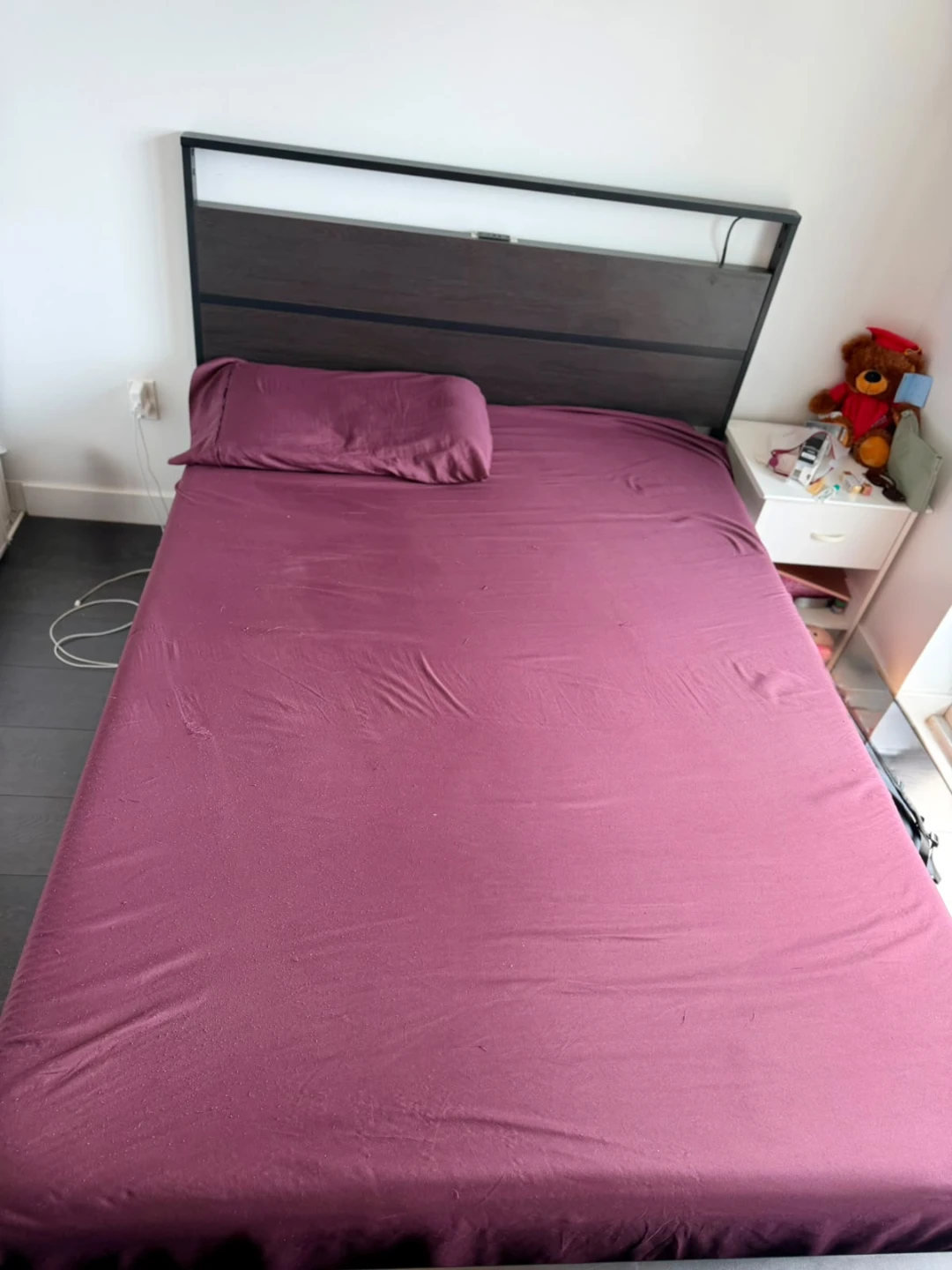 Full-Size Mattress + Bed Frame + Extras - photo 2