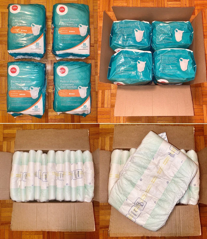 HUGE Adult Diaper/Brief Lot - 131 Total NEW (TENA & Life Brand)