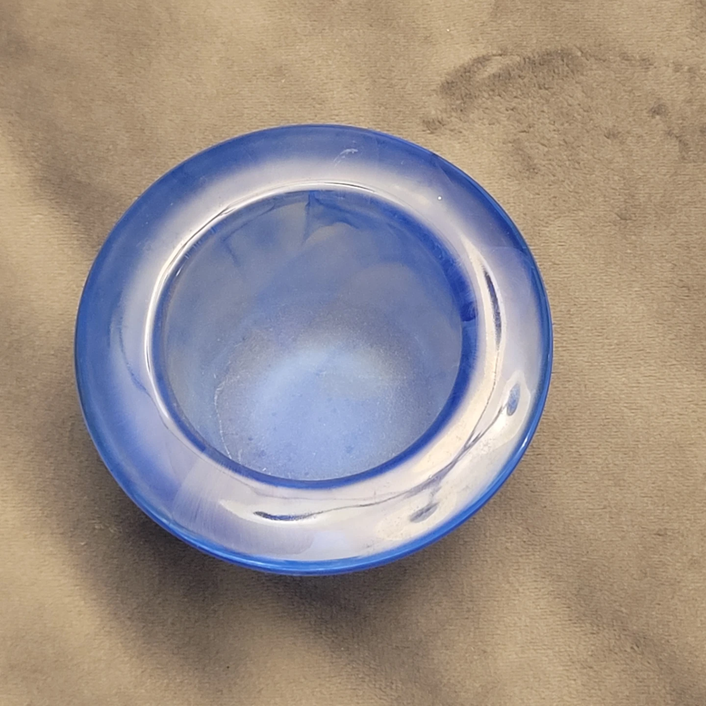 Partylite Blue Swirl Glass Votive Holder - photo 3