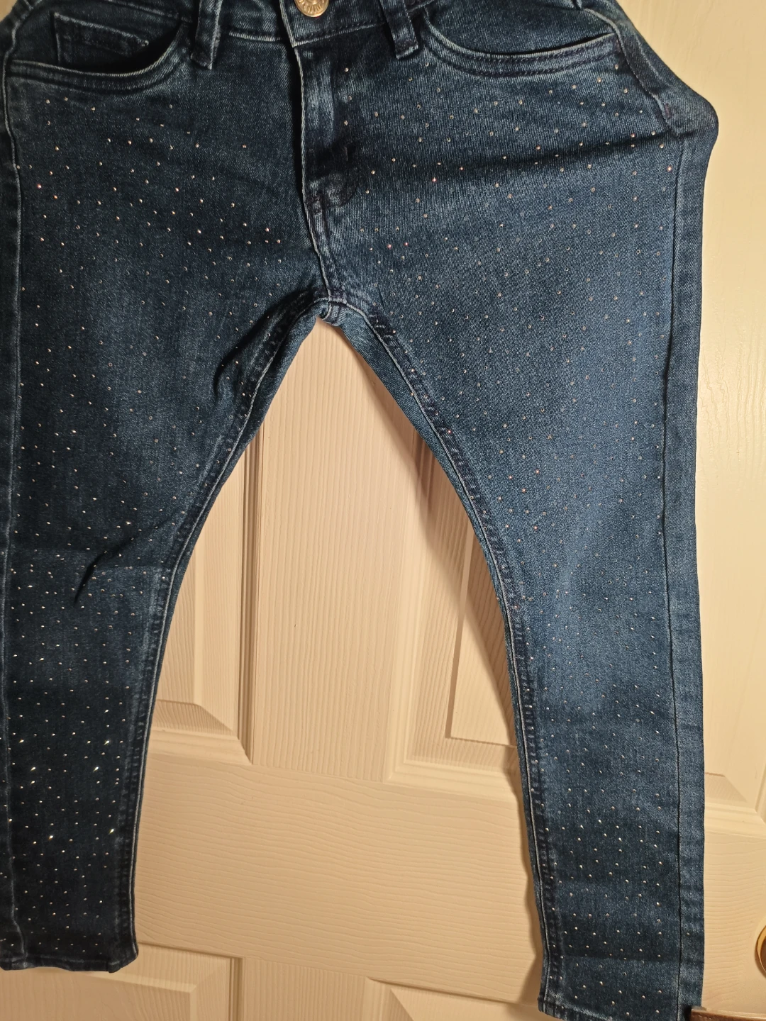 Sparkly Blue Denim Jeans