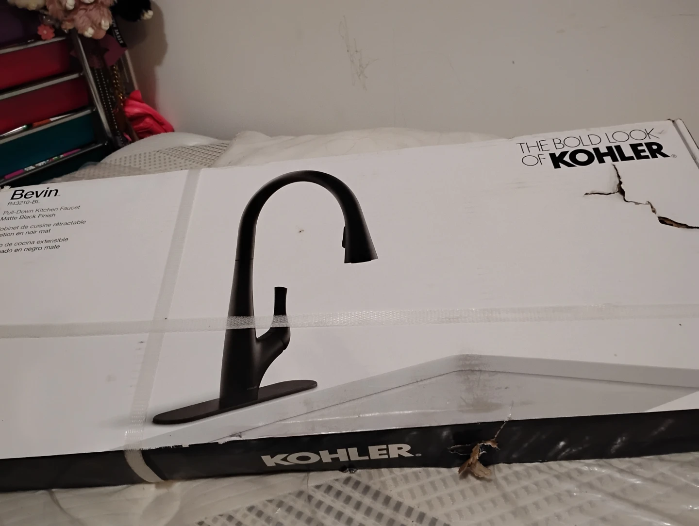 Kohler Bevin Pull-Down Kitchen Faucet - Matte Black - photo 3