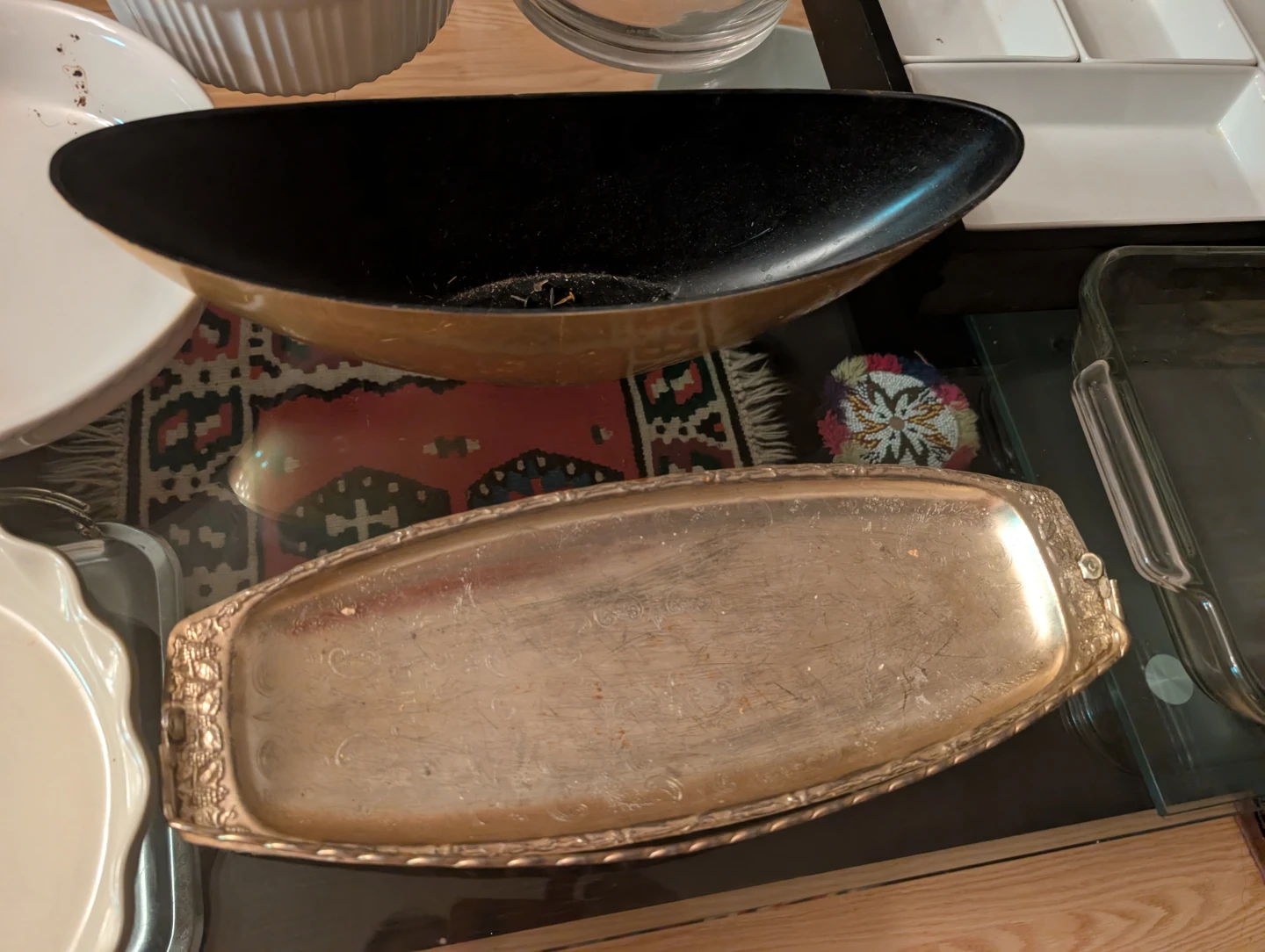Assorted White Serving Dishes and Bakeware