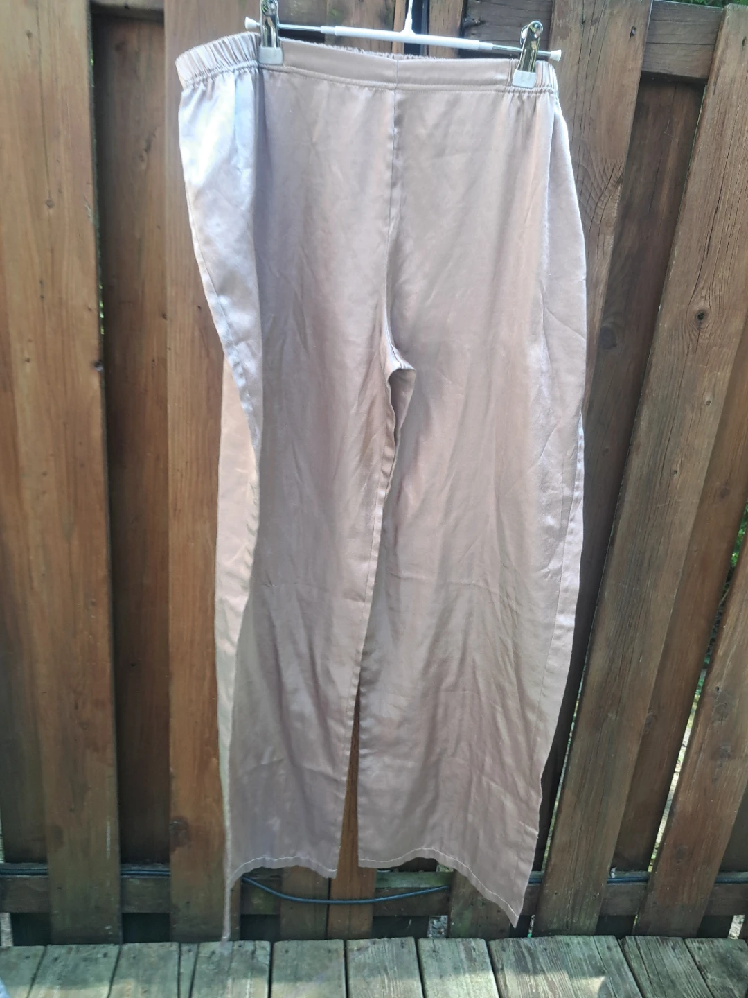 Champagne Satin Pajama Pants