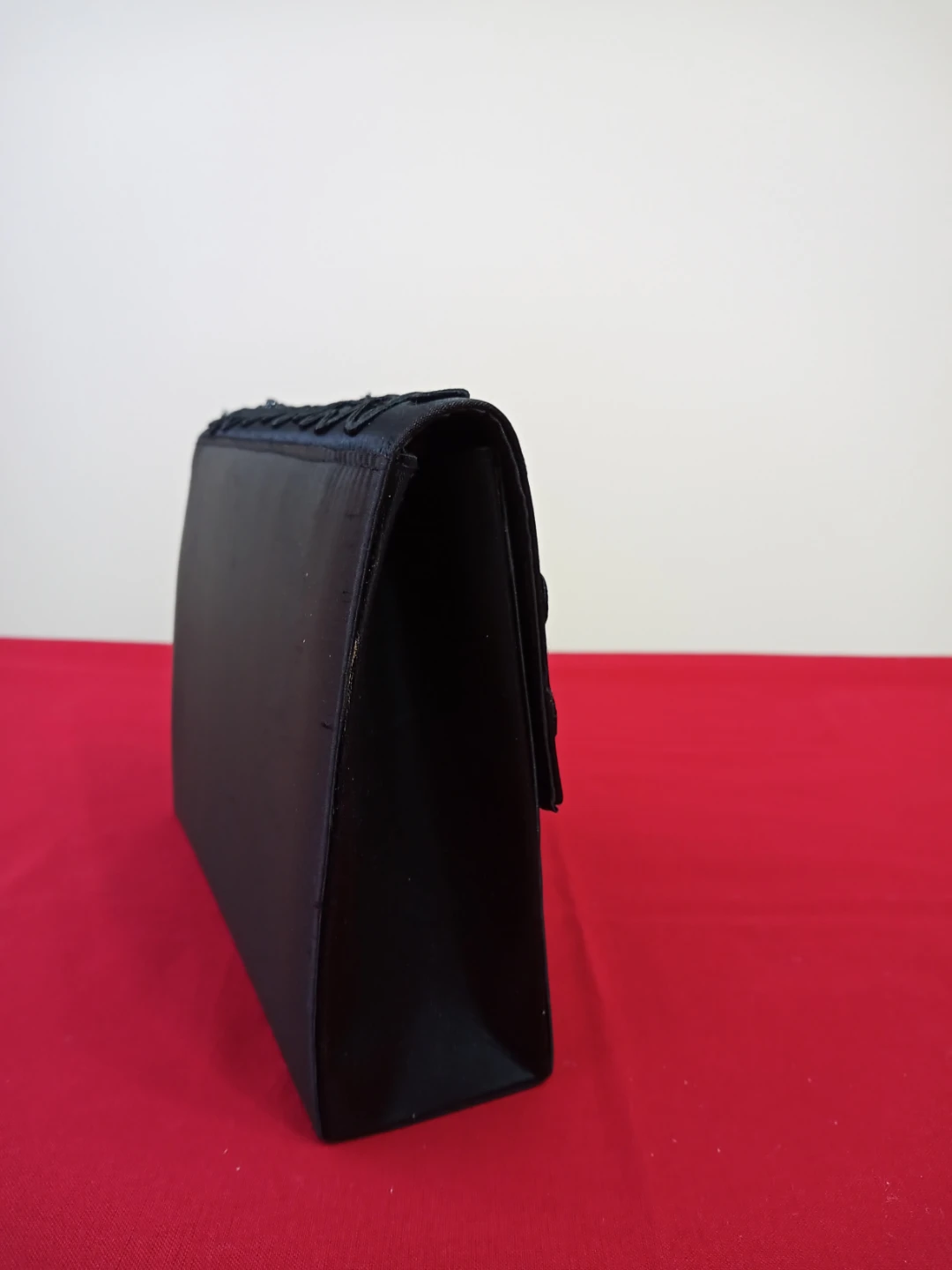 Black Beaded Evening Clutch Purse - photo 3