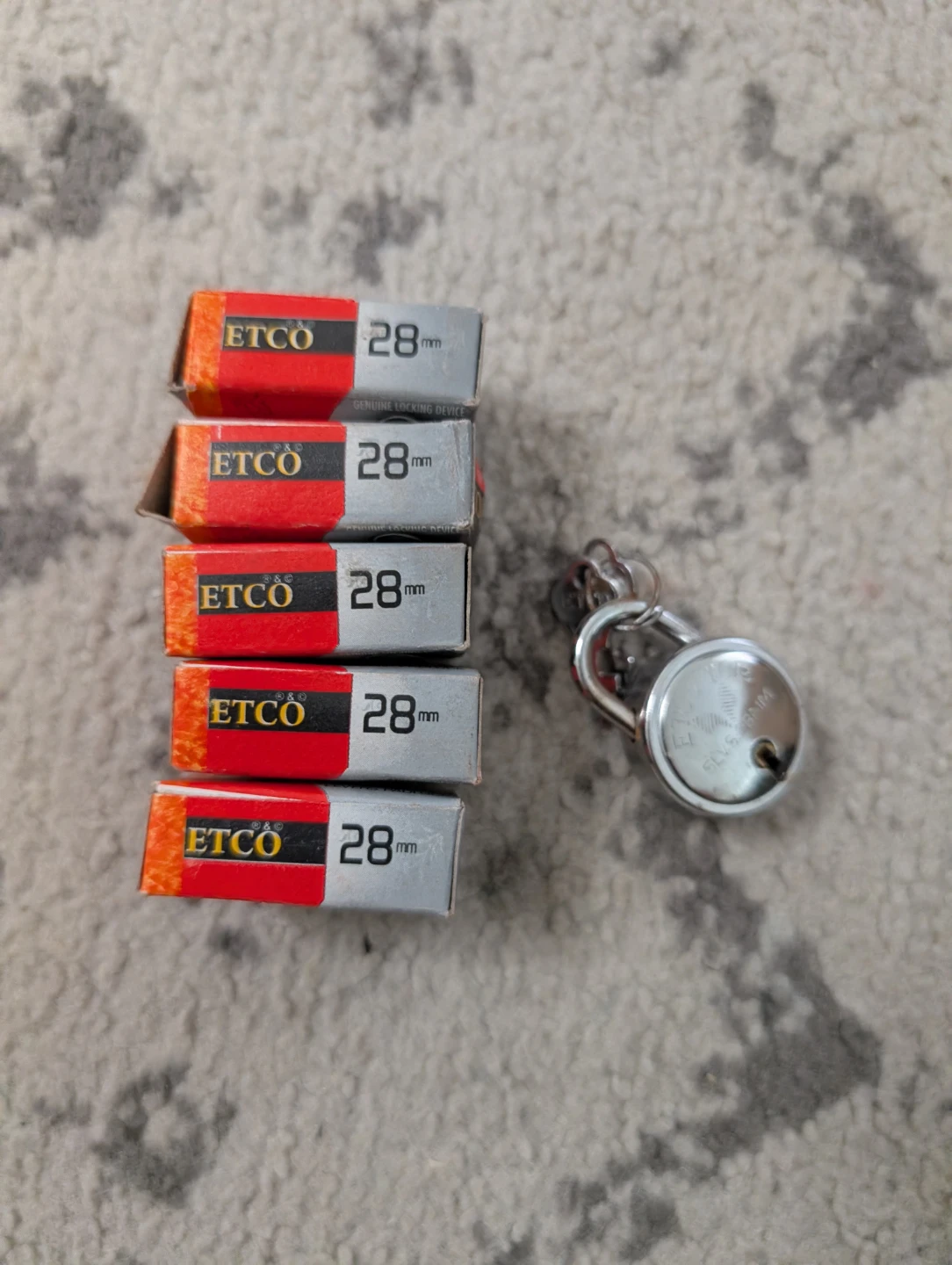 ETCO 28mm Genuine Locking Device - 6 Pack